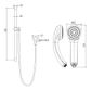 Princess Crystal Rail Shower - Chrome