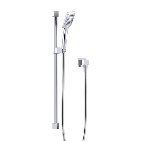 Quewb Slide Rail Shower - Chrome