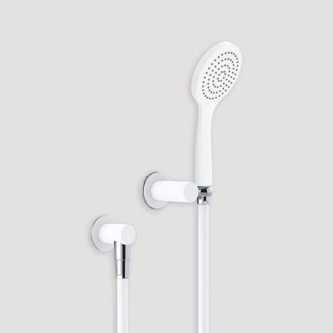 Streamjet Low Water Shower - White/Chrome