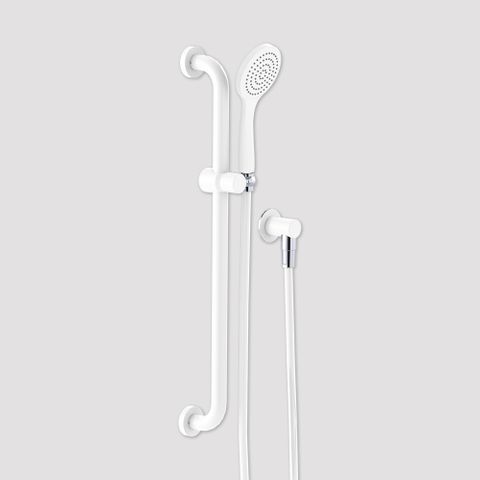 Streamjet Comfort Rail Shower - White/Chrome