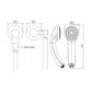 Princess Low Water Outlet - Chrome
