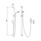 Commercial Kit 3 (1.5m Hose) Chrome
