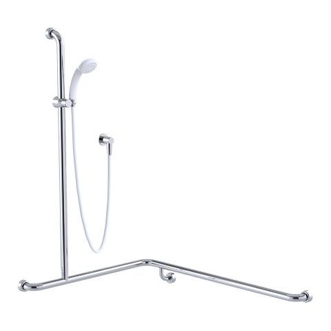 Commercial Kit 5 (1.5m Hose) Chrome/White - LH