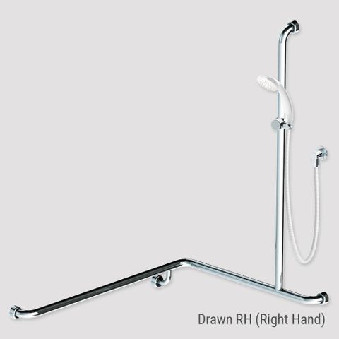 Commercial Kit 5 (2m Hose) Chrome/White - RH