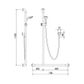 Commercial Kit 16 (2m Hose) Chrome/White - LH
