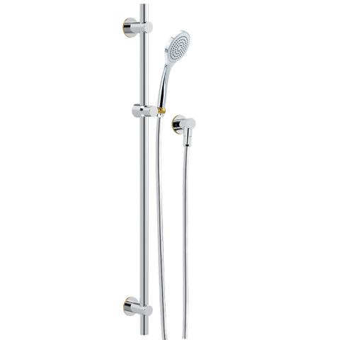 Streamjet Polar Rail Shower - Chrome/Gold