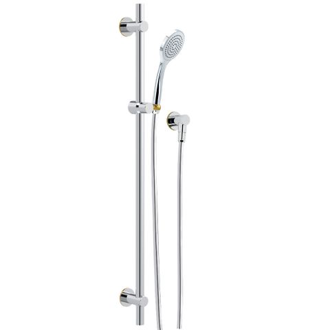 Streamjet Polar Rail Shower - Chrome/Gold