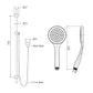 Streamjet Polar Rail Shower - White/Chrome