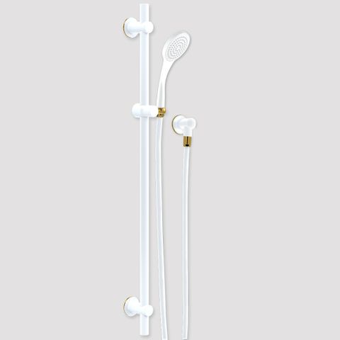 Streamjet Polar Rail Shower - White/Gold