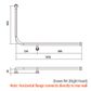 HS Toilet Rail SS 1030x600mm - RH