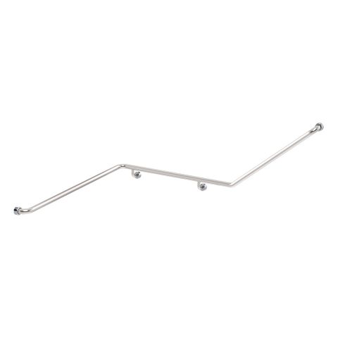 HS Corner Toilet Rail SS 1110x940x700mm - LH