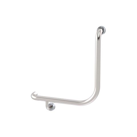 HS Toilet Rail SS 450x450mm - LH (Ambulant)