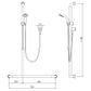 PWD Kit 20 (2m Hose) Chrome/White  - LH