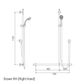 Linear/Princess Shower Chrome - RH