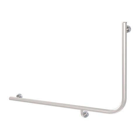 Linear Toilet Rail SS 960x600mm - LH