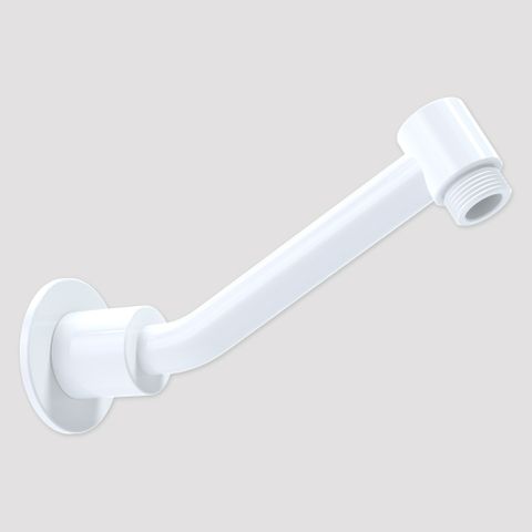 Upswept Fixed Shower Arm White - FF