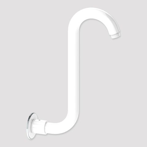 Swan Neck Rising Arm White/Chrome - FF