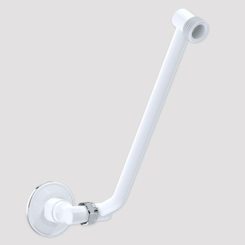 Upswept Adjustable Shower Arm White/Chrome - FF