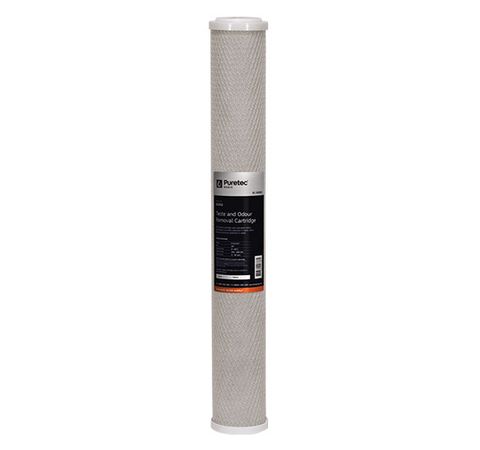 Extruded Carbon Block Cartridge, 20" 0.5 mic