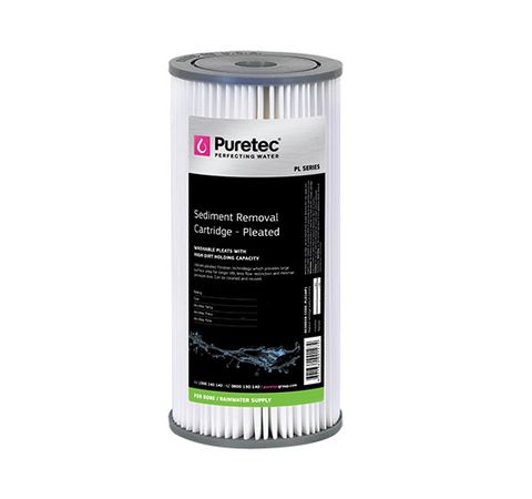 Pleated Sediment Cartridge, 10 micron, 10" x 4-1/2"