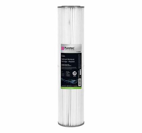 Filter Cartridge, Sediment 20mic 20"Pleated