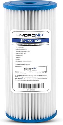 10 x 4-1/2" Pleated 20 Micron Nominal