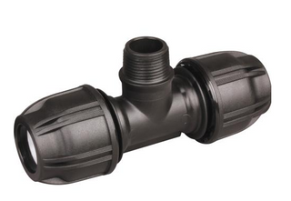 50mm x 1 1/2" Male Threaded Tee