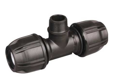 50mm x 1 1/2" Male Threaded Tee