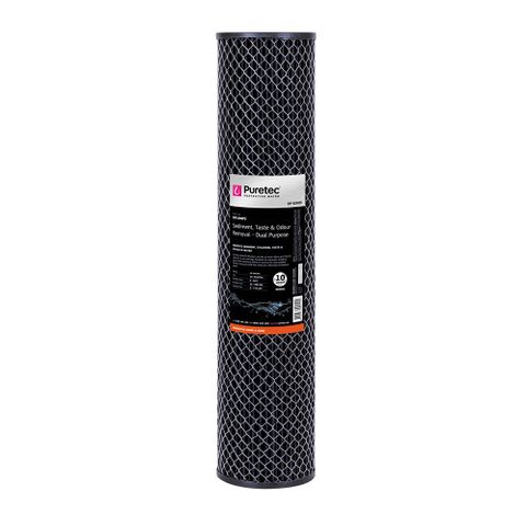 Puretec DP10MP2 Dual Purpose Carbon Cartridge 20x4.5" 10 micron