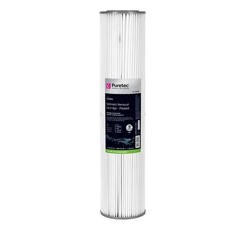 Puretec PL05MP2 Pleated Sediment cartridge 20x4.5" 5 micron