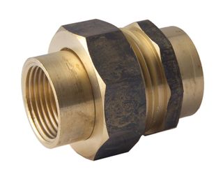 DR Brass Barrel Union F/F 40mm (1 1/2")