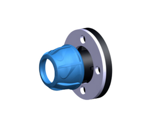 Metric Flange Connector 90mm x 3" Table D Alprene