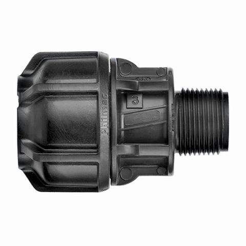 Metric End Connector 25mm x 3/4" MI