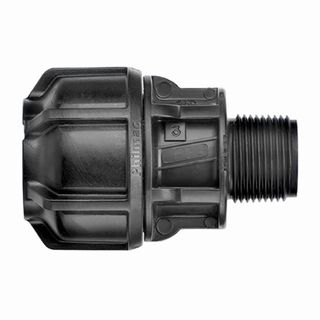 Metric End Connector 25mm x 3/4" MI