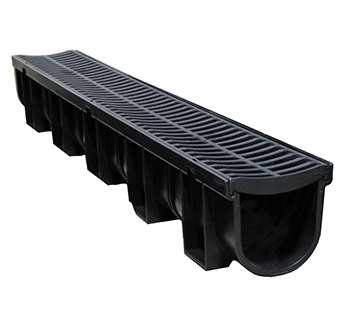 EasyDRAIN Standard Channel & Poly Grate - 1m