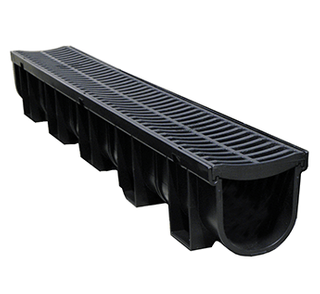 EasyDRAIN Standard Channel & Poly Grate - 1m