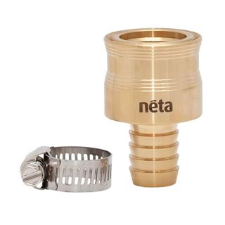 NETA Brass Tap Adaptor 18mm x 1"FI