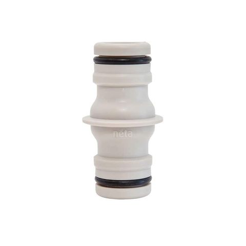 NETA Plastic 2-End Hose Coupler 18mm