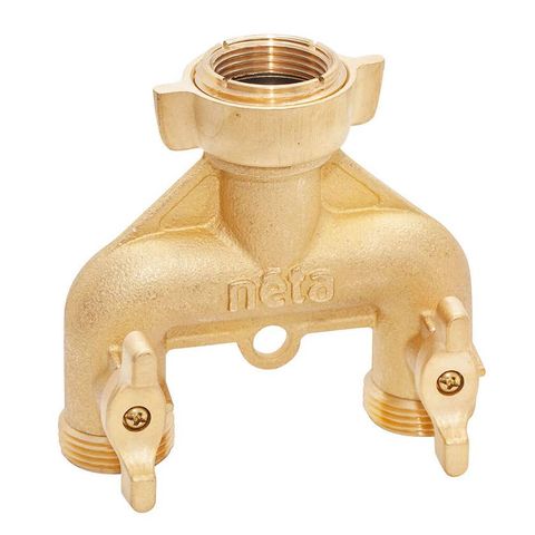 NETA Brass Universal Twin Tap 20mm MI