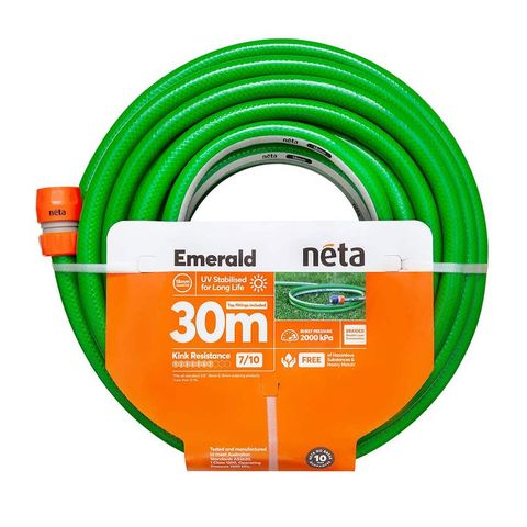 NETA 18mm x 30m Emerald Hose Plastic Fitted