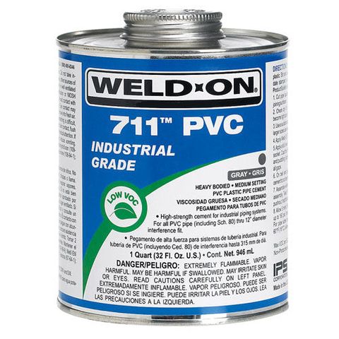 Weld-On 711 Grey gap-fill Solvent P  237ml