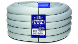 VINIDEX Draincoil Slotted 50mm x 20m Socked