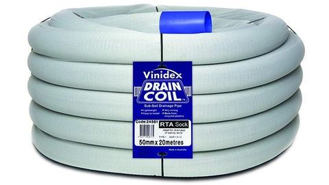 VINIDEX Draincoil Slotted 65mm x 200m Socked