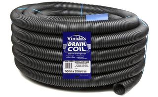 VINIDEX Draincoil Unslotted 50mm x 20m