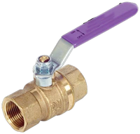 DZR Lilac Hdle Brass Ball Valve 20mm