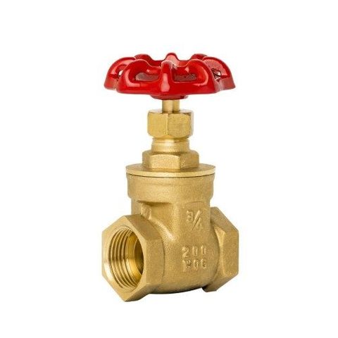 Brass Gate Valve Green/Red Handle 15mm