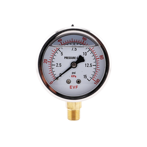 Pressure Gauge 0-100kPa 63mm 1/4"MI BE