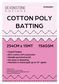 BATTING COTTON POLY 80/20 254CM 156GSM 15MT