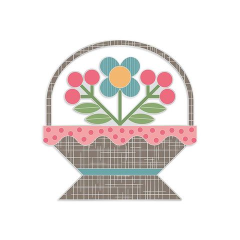 LORI HOLT FLOWER BASKET NEEDLE MINDER