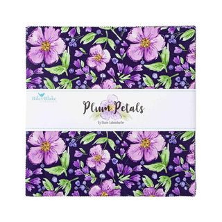 PLUM PETALS 10" STACKER 42 PCS